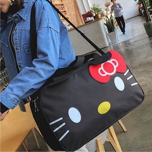 NEW ❤️ $289 ❤️ HELLO KITTY duffle weekender travel bag crossbody